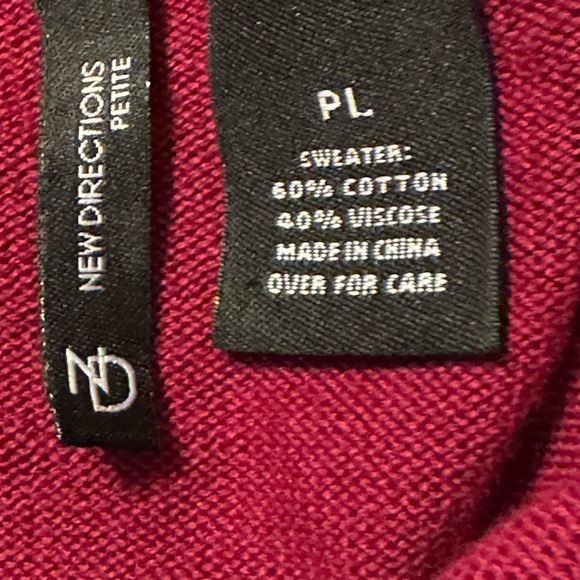 New Directions Sz PL Tunic Sweater NWT😊😊 - Picture 8 of 8